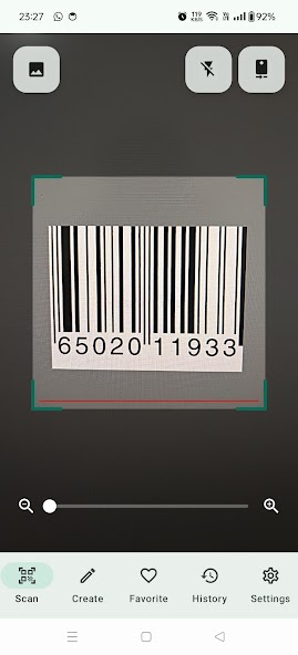 QR Scanner scanning view