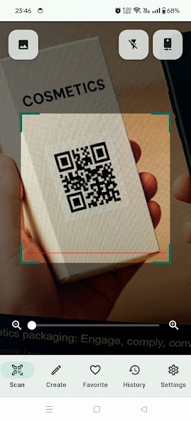 QR Scanner results